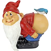 Design Toscano Diseño Toscano qm2872400 Grande Loonie Moonie Nalgas Desnudas gnomo de jardín Estatua: – Multicolor…